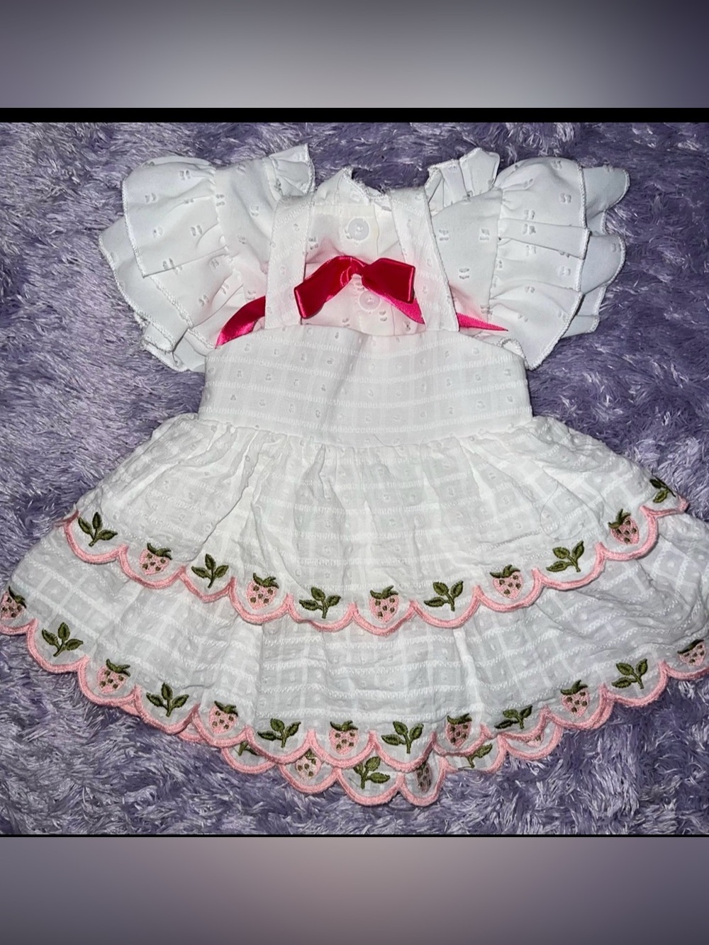 Cupcakes & Cashmere 12 months ruffled lace dress Embroidery